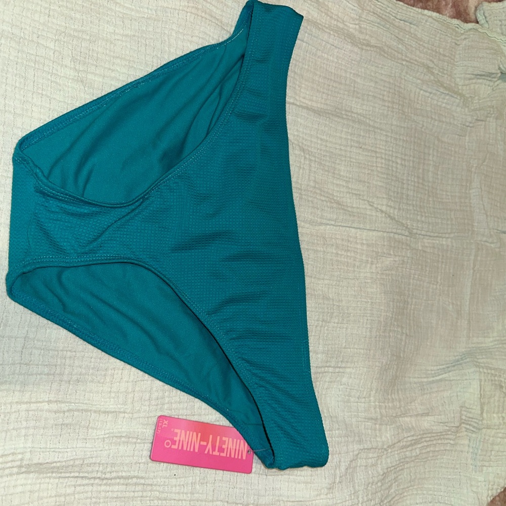 Ninety Women's Teal Swim Bottom